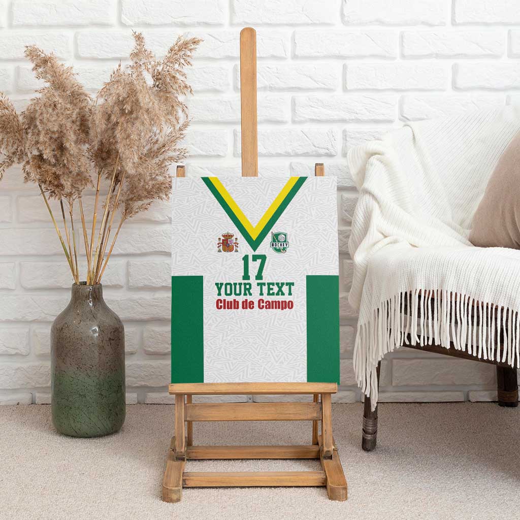Custom Spain Field Hockey Canvas Wall Art Club de Campo Sporty Style