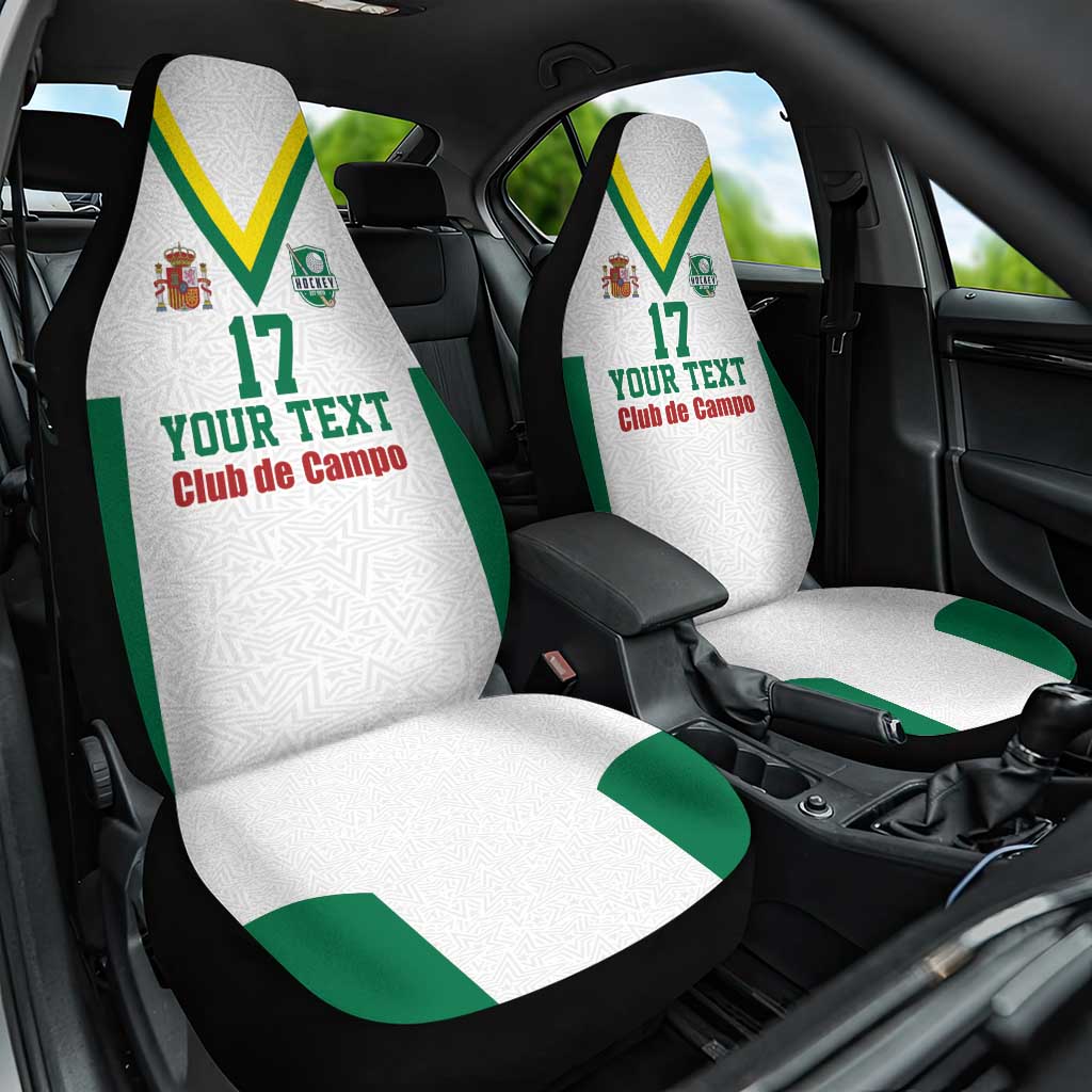 Custom Spain Field Hockey Car Seat Cover Club de Campo Sporty Style