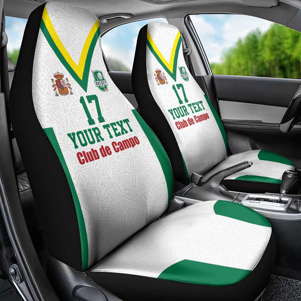 Custom Spain Field Hockey Car Seat Cover Club de Campo Sporty Style