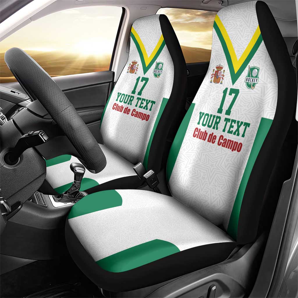 Custom Spain Field Hockey Car Seat Cover Club de Campo Sporty Style
