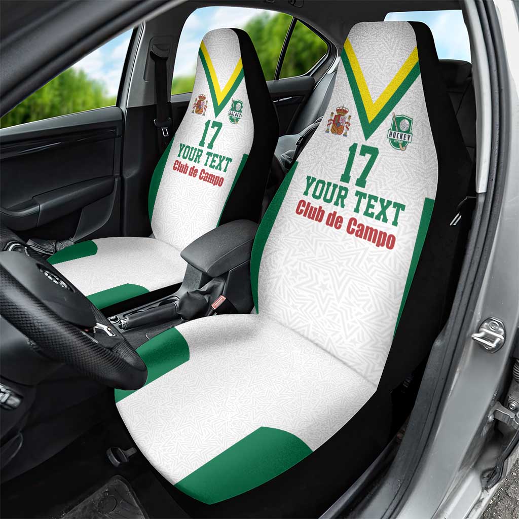 Custom Spain Field Hockey Car Seat Cover Club de Campo Sporty Style