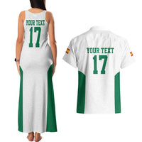 Custom Spain Field Hockey Couples Matching Tank Maxi Dress and Hawaiian Shirt Club de Campo Sporty Style