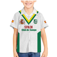 Custom Spain Field Hockey Family Matching Mermaid Dress and Hawaiian Shirt Club de Campo Sporty Style