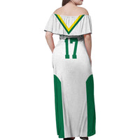 Custom Spain Field Hockey Family Matching Off Shoulder Maxi Dress and Hawaiian Shirt Club de Campo Sporty Style