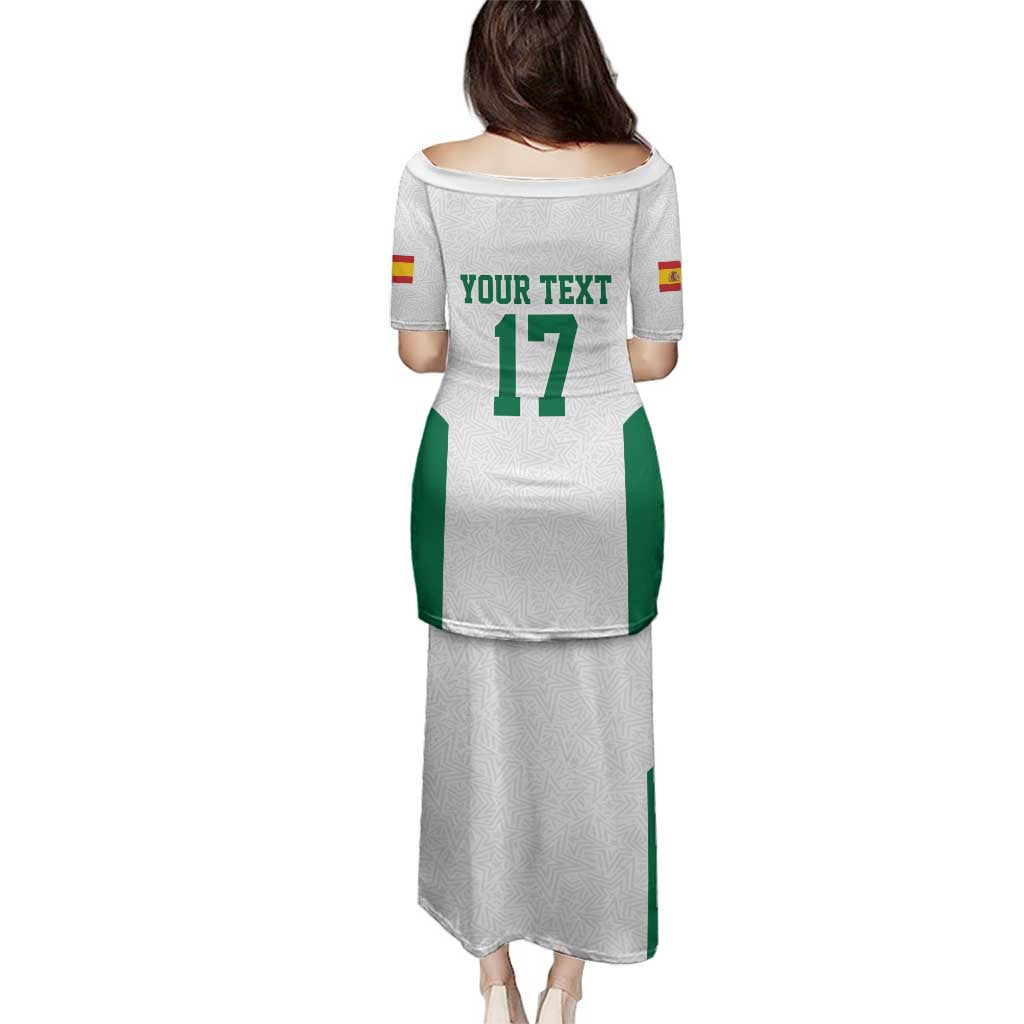 Custom Spain Field Hockey Family Matching Puletasi and Hawaiian Shirt Club de Campo Sporty Style