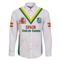 Custom Spain Field Hockey Family Matching Short Sleeve Bodycon Dress and Hawaiian Shirt Club de Campo Sporty Style