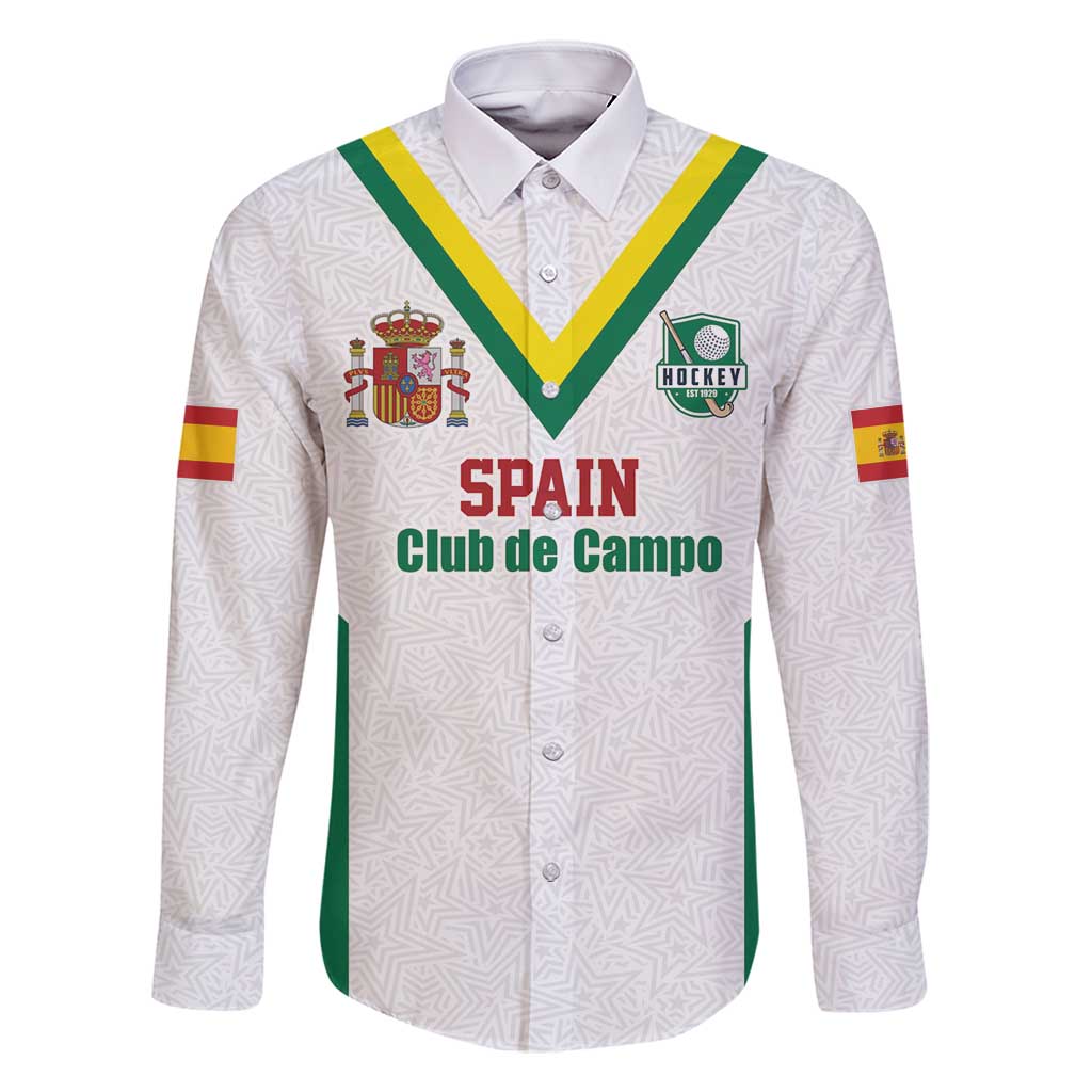 Custom Spain Field Hockey Family Matching Summer Maxi Dress and Hawaiian Shirt Club de Campo Sporty Style