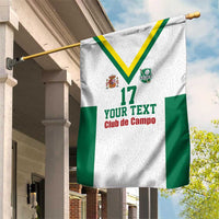 Custom Spain Field Hockey Garden Flag Club de Campo Sporty Style