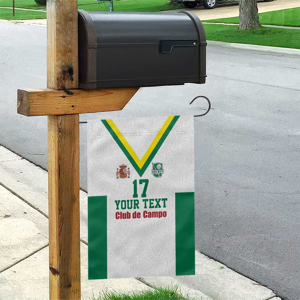 Custom Spain Field Hockey Garden Flag Club de Campo Sporty Style