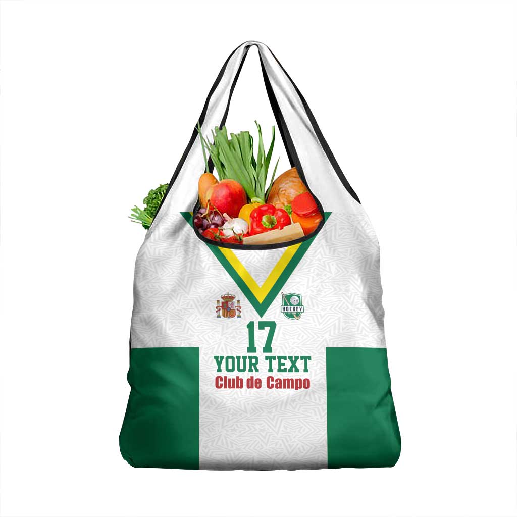 Custom Spain Field Hockey Grocery Bag Club de Campo Sporty Style