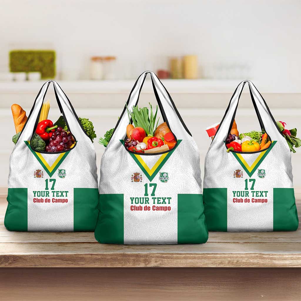Custom Spain Field Hockey Grocery Bag Club de Campo Sporty Style