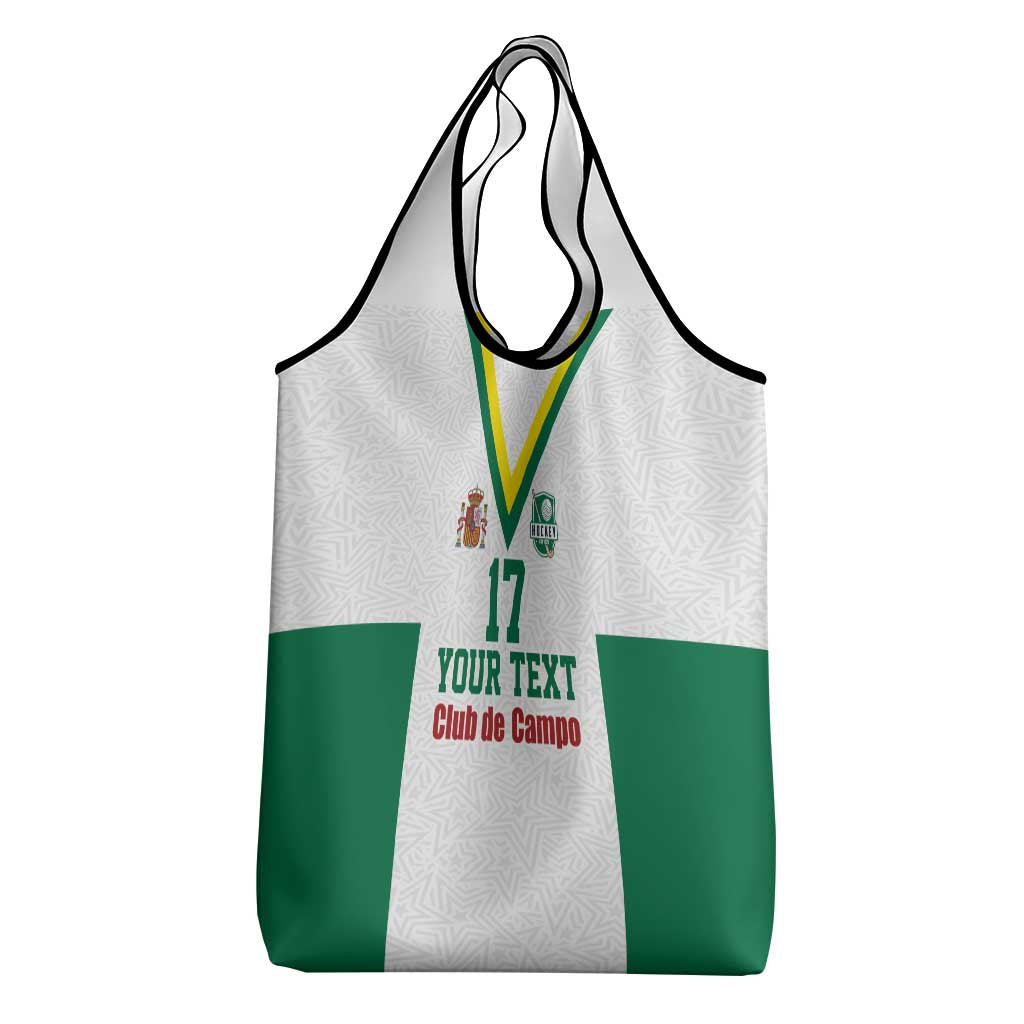 Custom Spain Field Hockey Grocery Bag Club de Campo Sporty Style