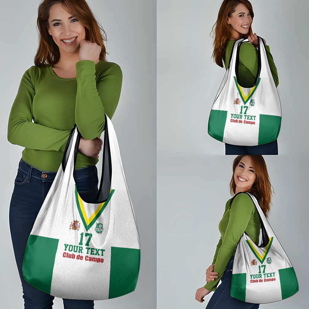 Custom Spain Field Hockey Grocery Bag Club de Campo Sporty Style