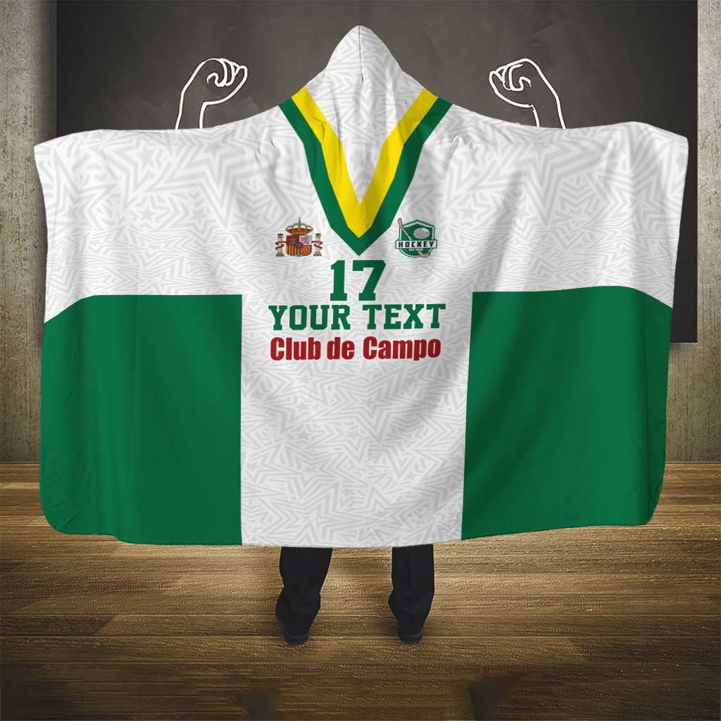 Custom Spain Field Hockey Hooded Blanket Club de Campo Sporty Style