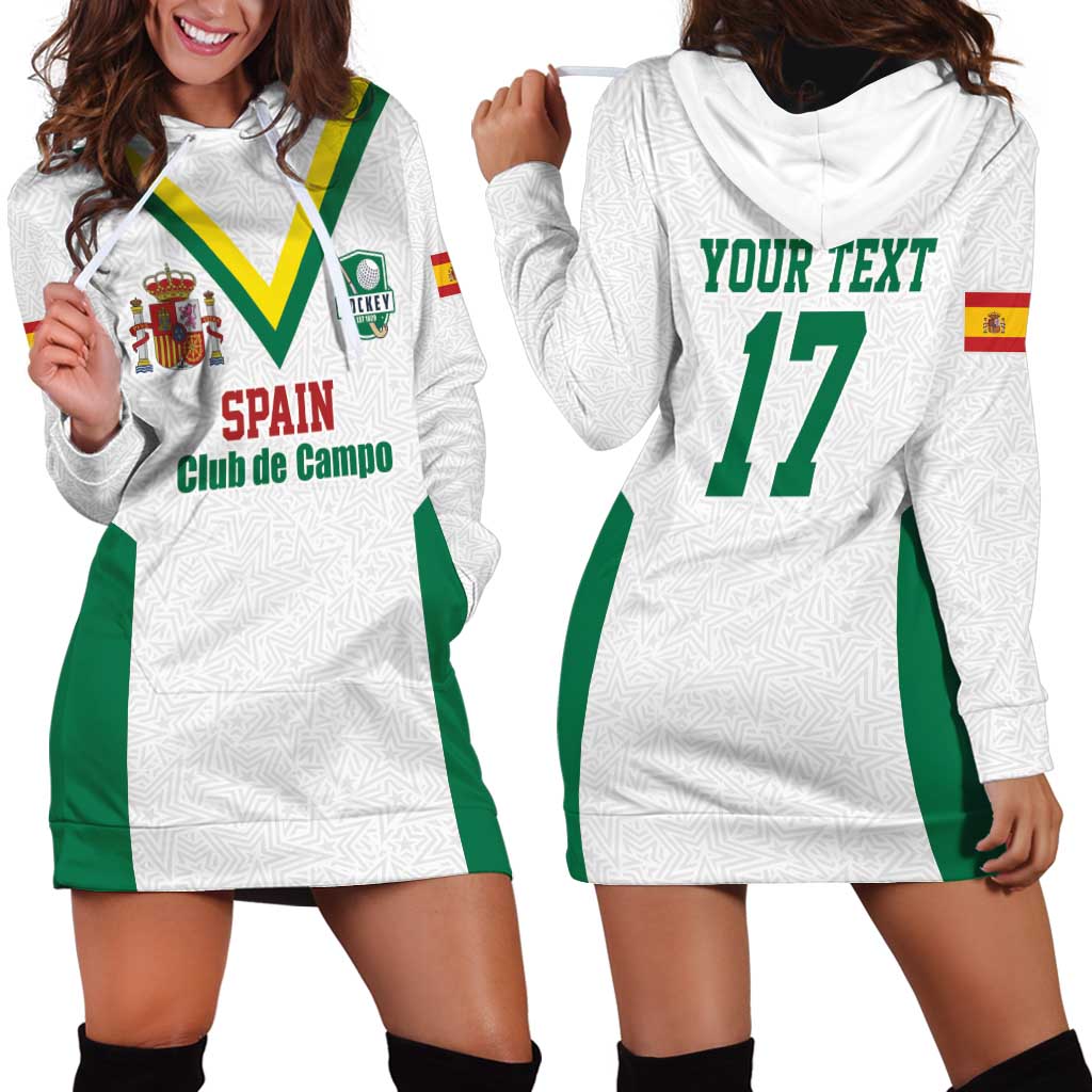 Custom Spain Field Hockey Hoodie Dress Club de Campo Sporty Style