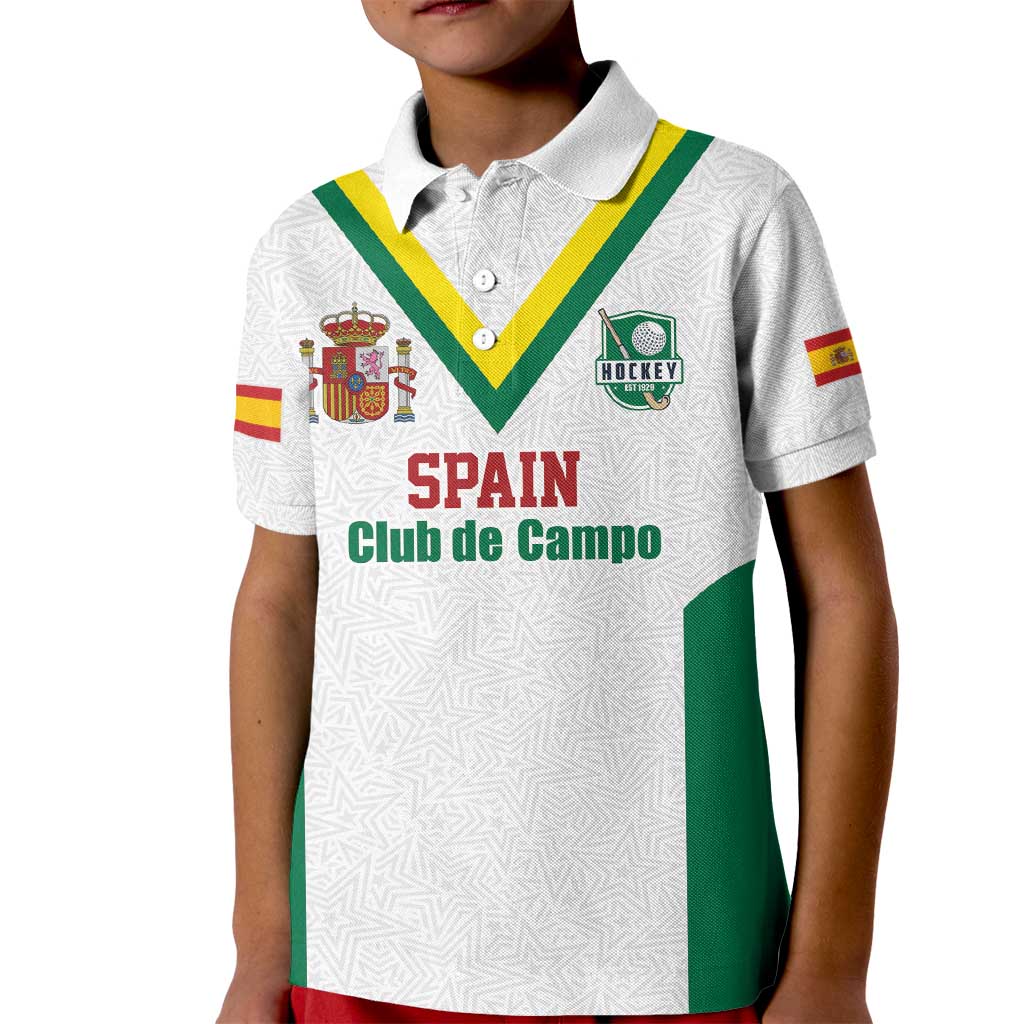 Custom Spain Field Hockey Kid Polo Shirt Club de Campo Sporty Style