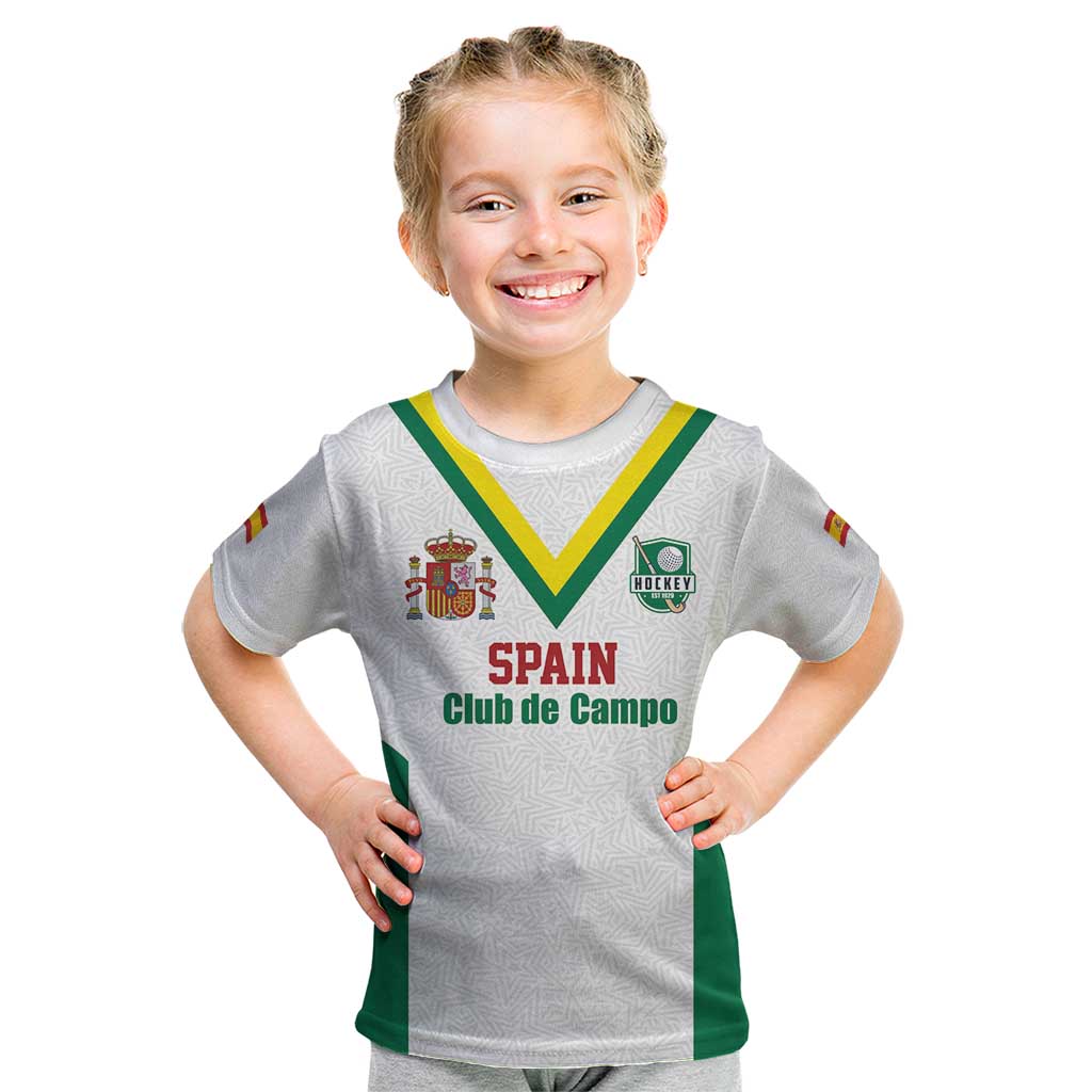 Custom Spain Field Hockey Kid T Shirt Club de Campo Sporty Style