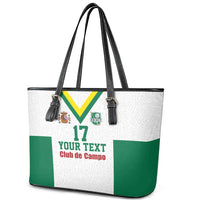 Custom Spain Field Hockey Leather Tote Bag Club de Campo Sporty Style