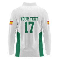 Custom Spain Field Hockey Long Sleeve Polo Shirt Club de Campo Sporty Style