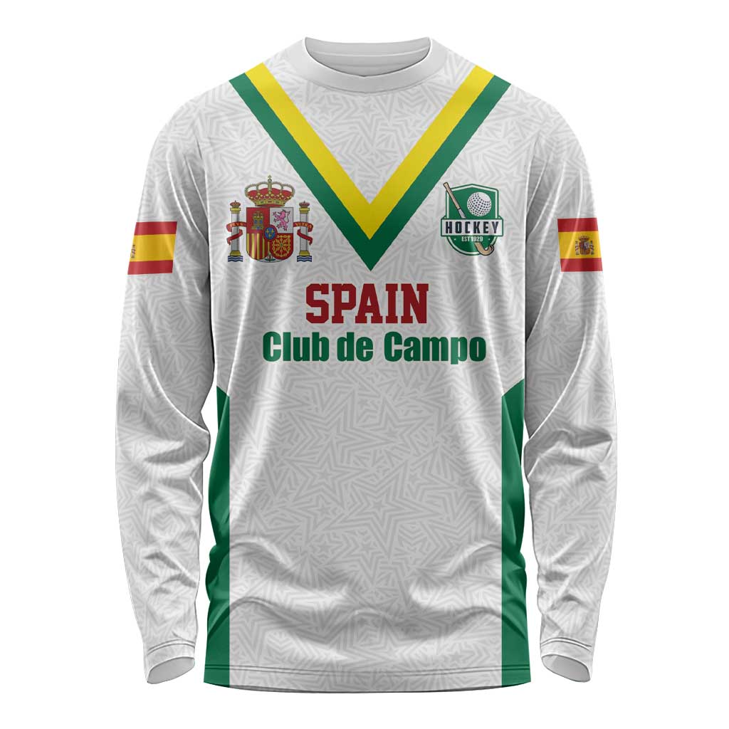Custom Spain Field Hockey Long Sleeve Shirt Club de Campo Sporty Style