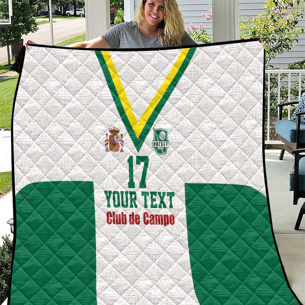 Custom Spain Field Hockey Quilt Club de Campo Sporty Style