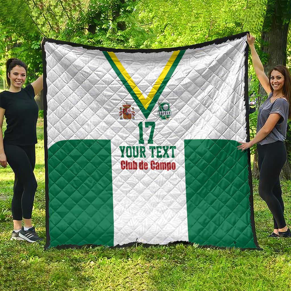 Custom Spain Field Hockey Quilt Club de Campo Sporty Style