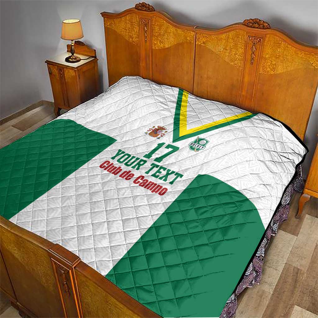 Custom Spain Field Hockey Quilt Club de Campo Sporty Style