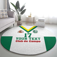 Custom Spain Field Hockey Round Carpet Club de Campo Sporty Style