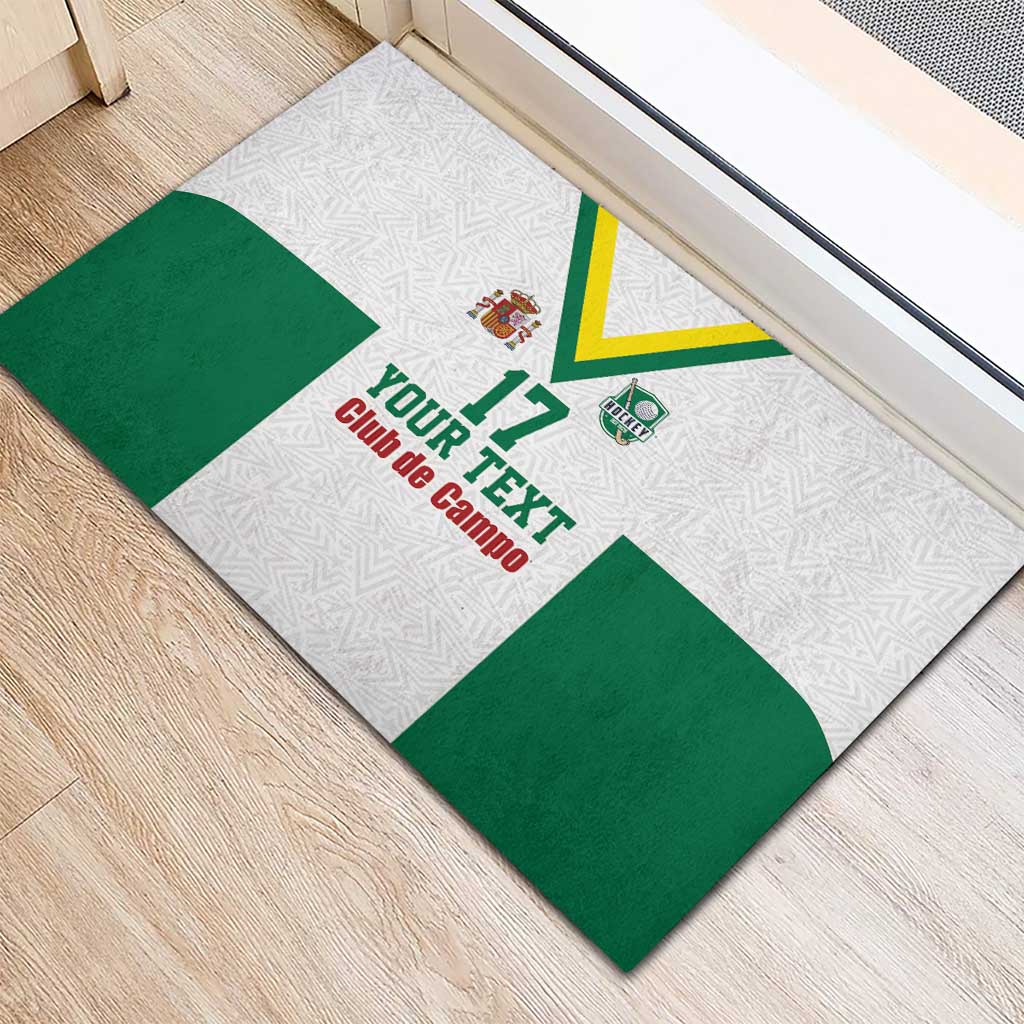Custom Spain Field Hockey Rubber Doormat Club de Campo Sporty Style