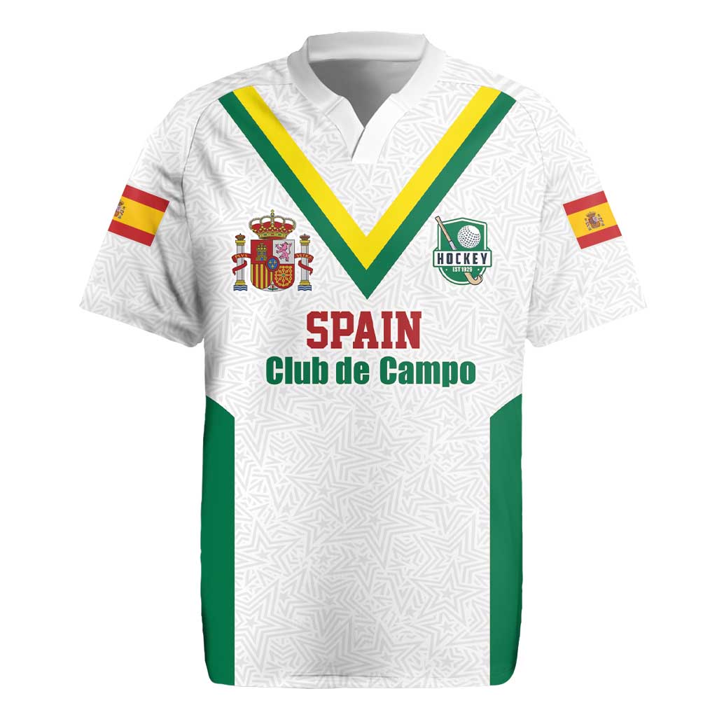 Custom Spain Field Hockey Rugby Jersey Club de Campo Sporty Style