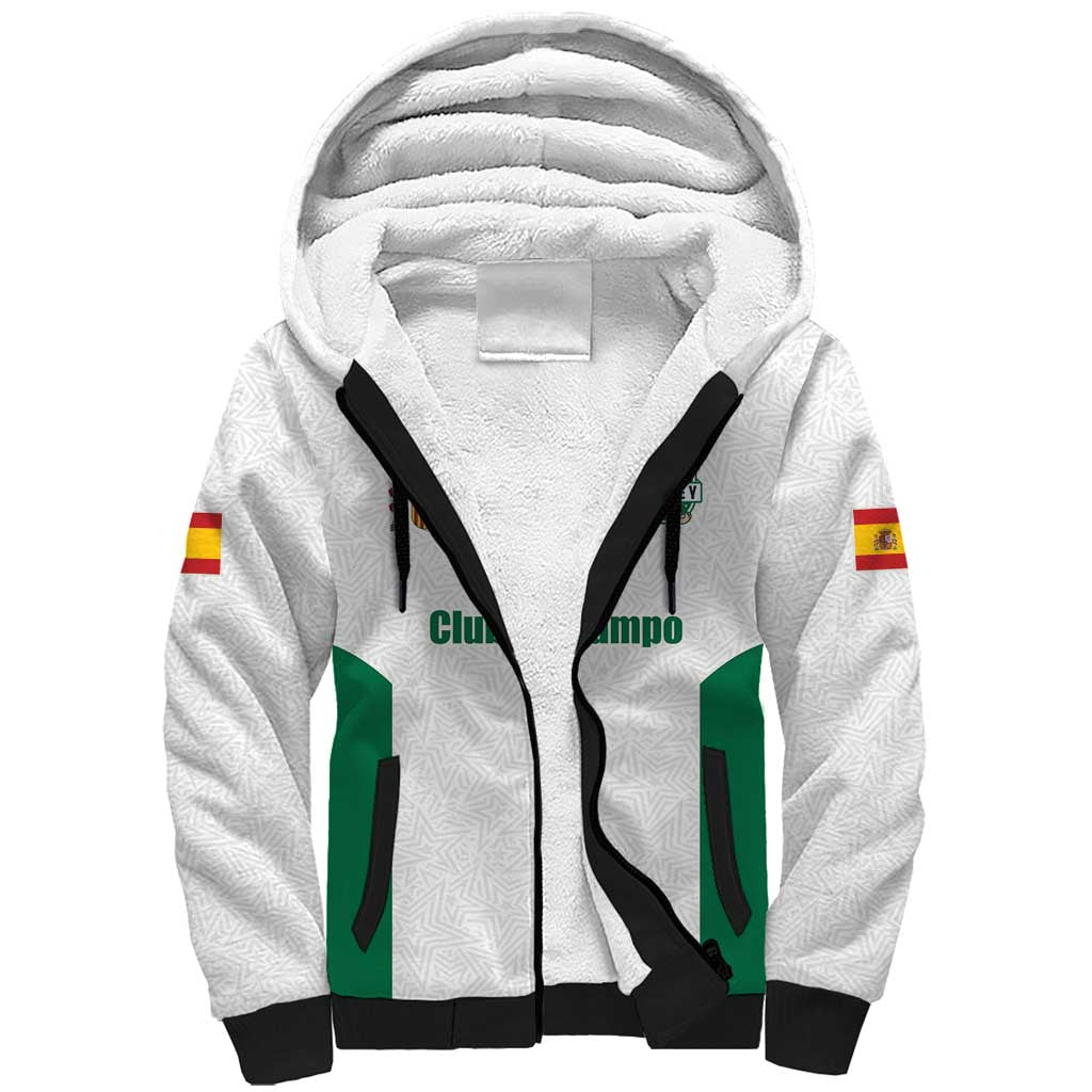 Custom Spain Field Hockey Sherpa Hoodie Club de Campo Sporty Style