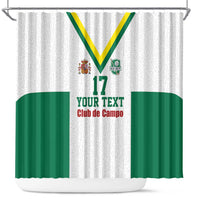 Custom Spain Field Hockey Shower Curtain Club de Campo Sporty Style