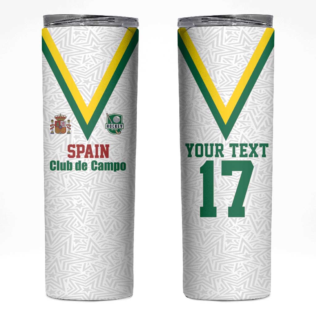 Custom Spain Field Hockey Skinny Tumbler Club de Campo Sporty Style