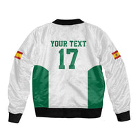 Custom Spain Field Hockey Sleeve Zip Bomber Jacket Club de Campo Sporty Style