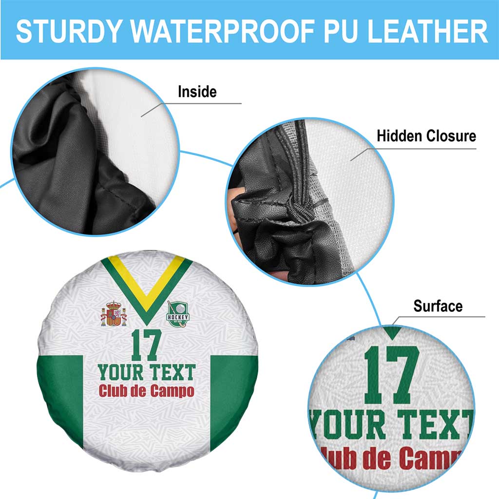 Custom Spain Field Hockey Spare Tire Cover Club de Campo Sporty Style