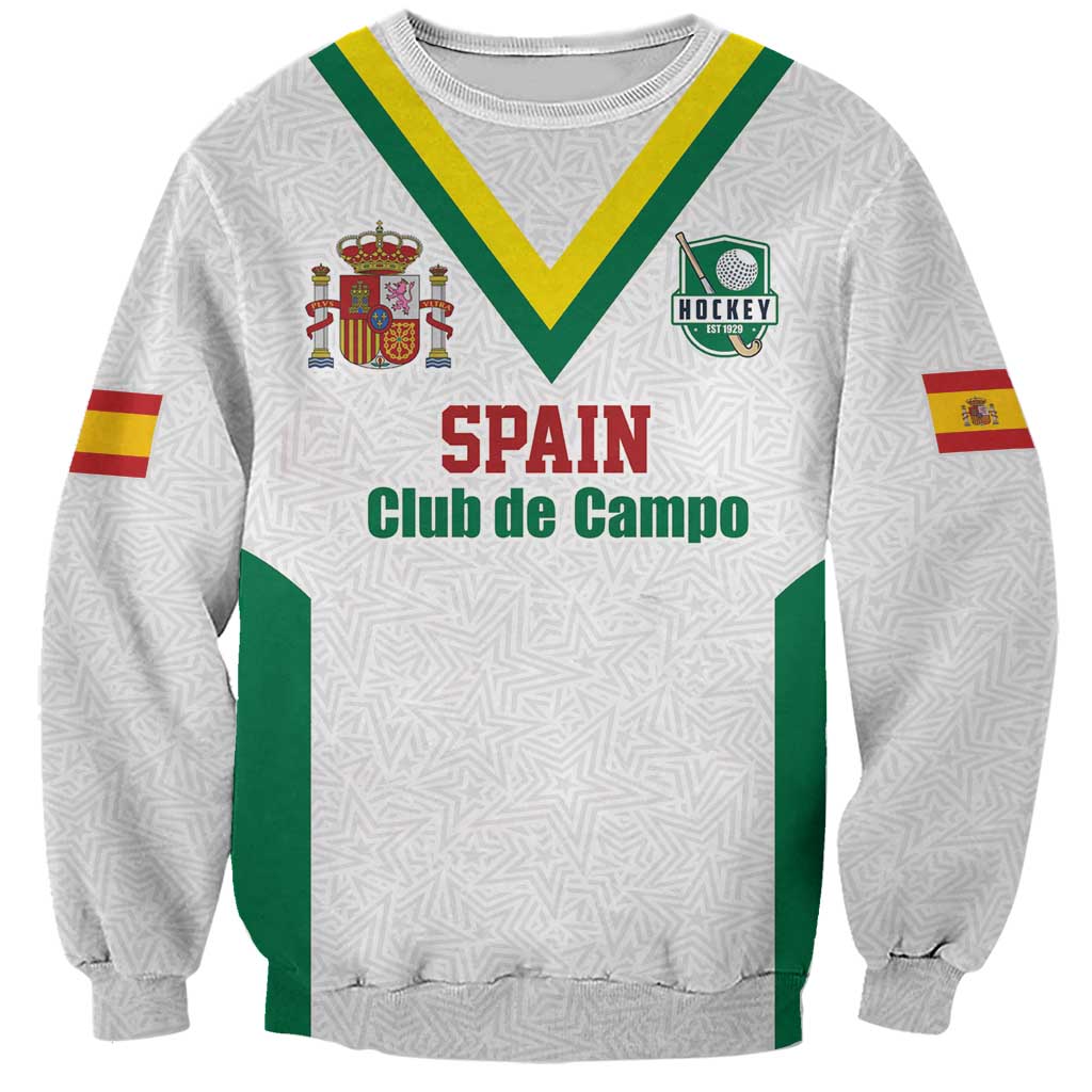 Custom Spain Field Hockey Sweatshirt Club de Campo Sporty Style
