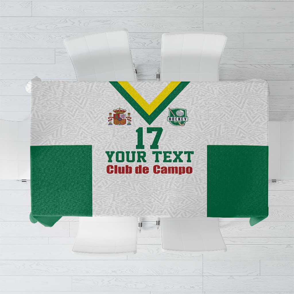 Custom Spain Field Hockey Tablecloth Club de Campo Sporty Style