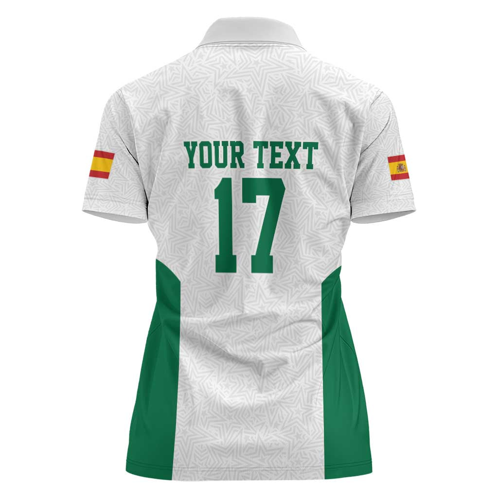 Custom Spain Field Hockey Women Polo Shirt Club de Campo Sporty Style