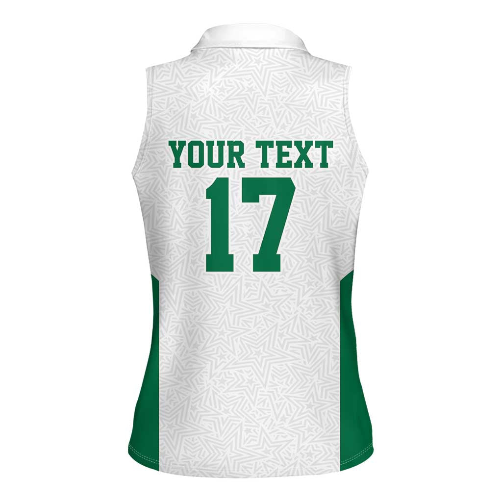 Custom Spain Field Hockey Women Sleeveless Polo Shirt Club de Campo Sporty Style