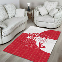 Greenland Not For Sale Area Rug Polar Bear