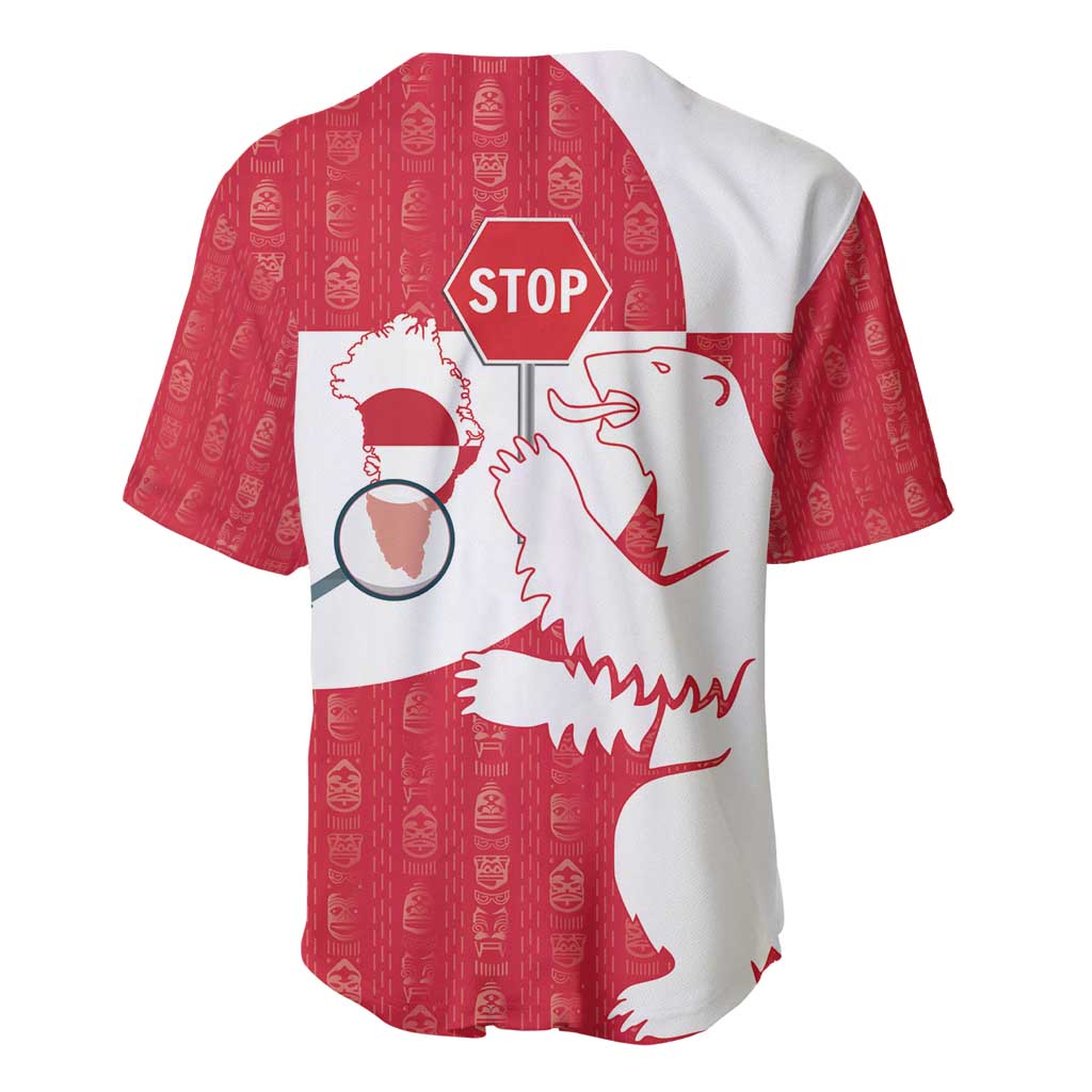 Greenland Not For Sale Baseball Jersey Polar Bear