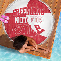 Greenland Not For Sale Beach Blanket Polar Bear