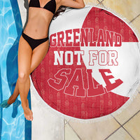 Greenland Not For Sale Beach Blanket Polar Bear
