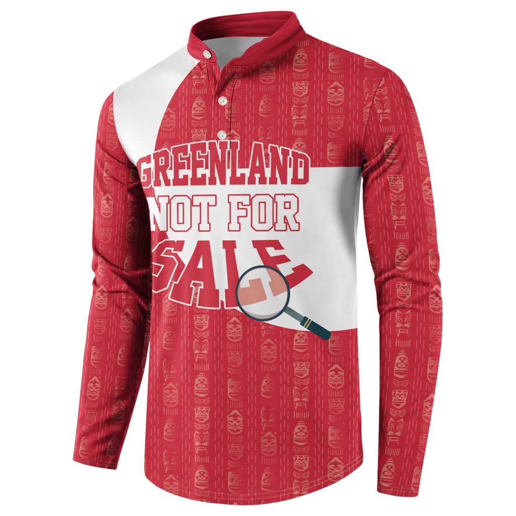 Greenland Not For Sale Button Sweatshirt Polar Bear