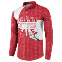 Greenland Not For Sale Button Sweatshirt Polar Bear