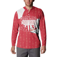 Greenland Not For Sale Button Sweatshirt Polar Bear