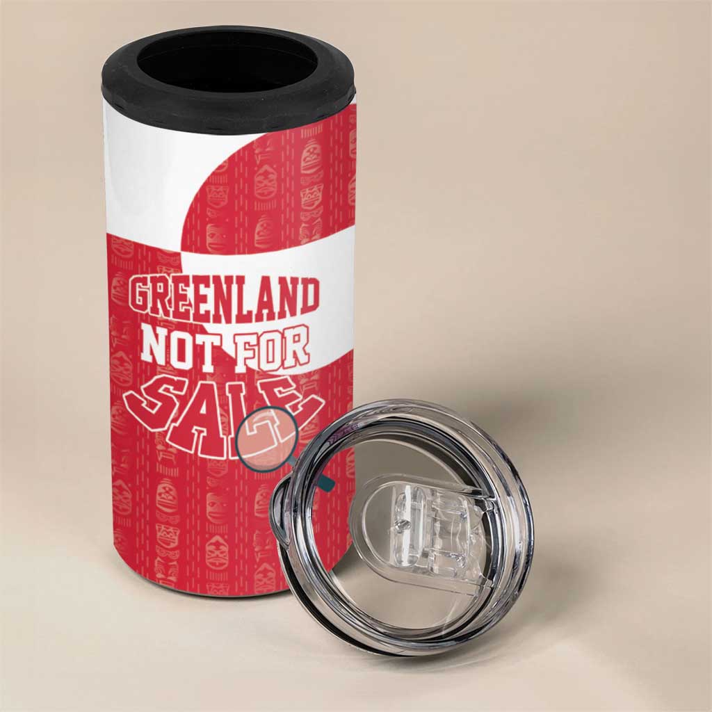 Greenland Not For Sale 4 in 1 Can Cooler Tumbler Polar Bear