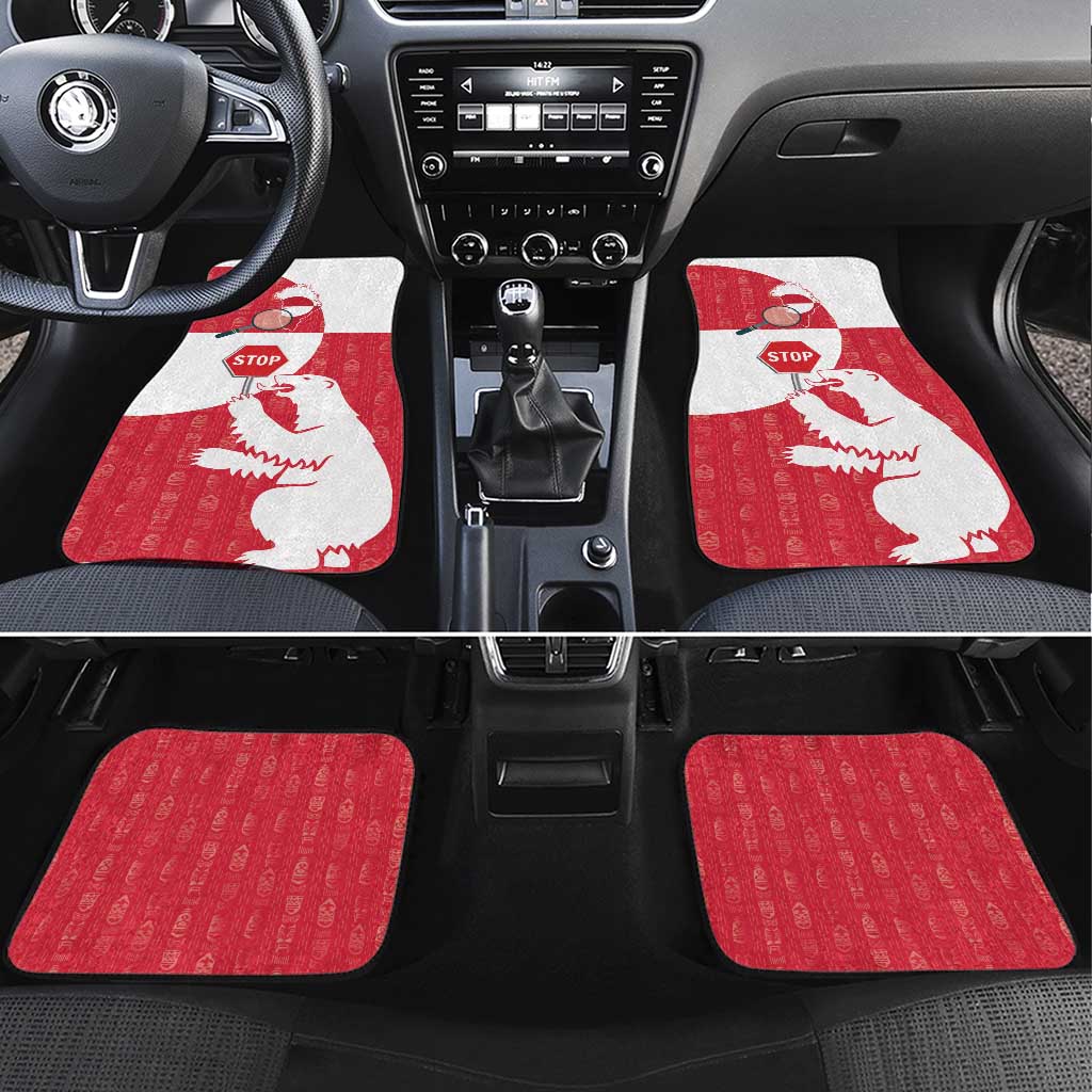 Greenland Not For Sale Car Mats Polar Bear