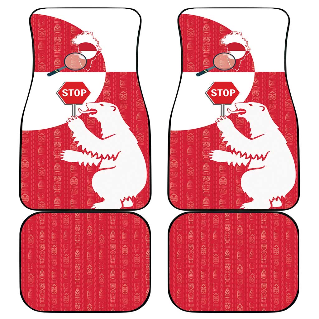 Greenland Not For Sale Car Mats Polar Bear