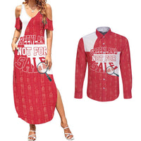 Greenland Not For Sale Couples Matching Summer Maxi Dress and Long Sleeve Button Shirt Polar Bear